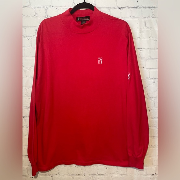 PGA Tour Other - Vintage PGA Tour pullover mock neck size XL red